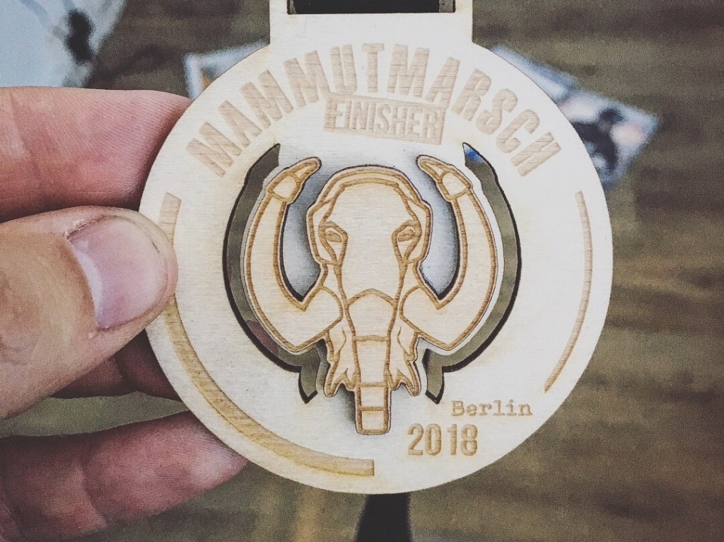 Die Finisher- Medaille 