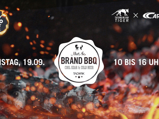 Meet the Brand BBQ bei TACWRK mit Carinthia und Tasmanian Tiger – Event mit 20 % Rabatt auf Carinthia und Tasmanian Tiger am 19.09. von 10 bis 16 Uhr.