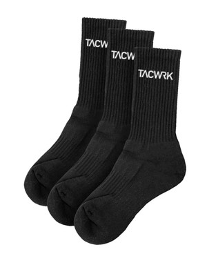 TACWRK - TACWRK Socken 3er Pack schwarz