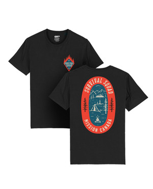TACWRK - Survival Squad Camp T-Shirt Black