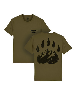 TACWRK - Survival Squad Claw T-Shirt Oliv