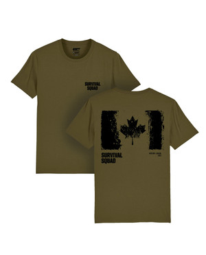 TACWRK - Survival Squad Canada T-Shirt Oliv