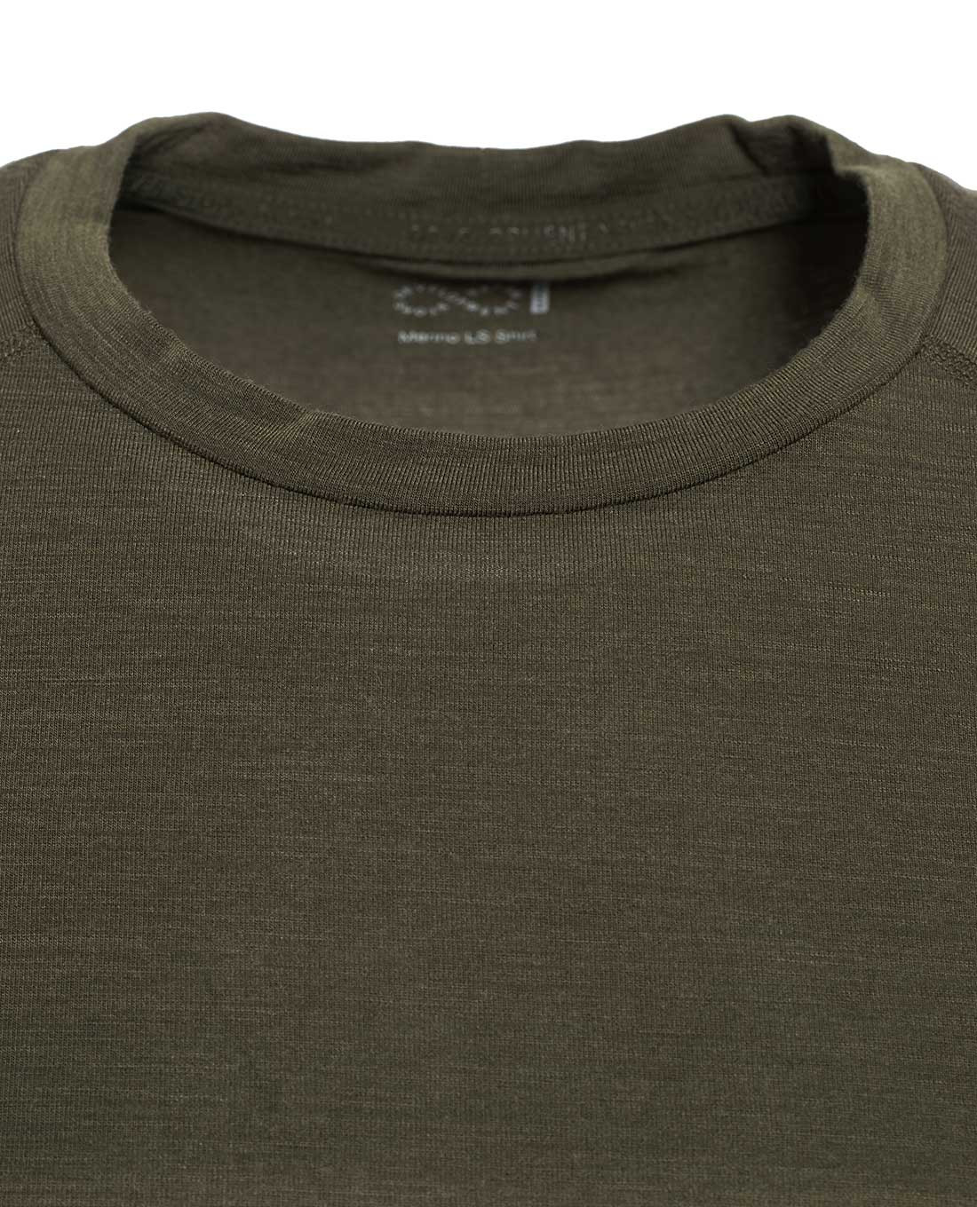 DNS Alpha Merino Slim LS Shirt Olive Green - 10001-00101 - TACWRK