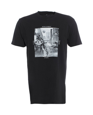DNS Alpha Logo T-Shirt Robot M Black Schwarz