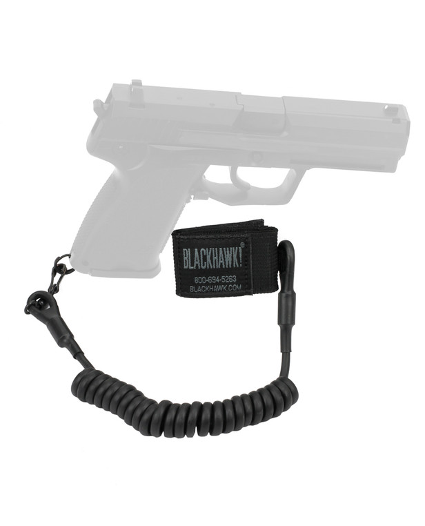 Blackhawk! Tactical Pistol Lanyard Single-Swivel Black