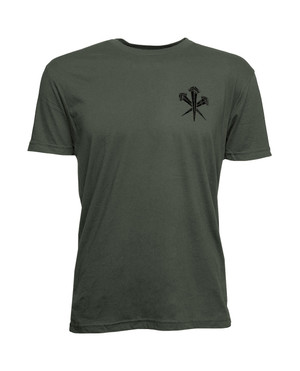 LMSGear T-Shirt Ranger Green Logo Nails Black Schwarz