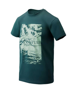 Helikon-Tex T-Shirt Adventure Is Out There Dark Azure