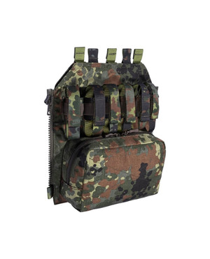 Lindnerhof Taktik Assault Back Panel zippable LT400/II Flecktarn, S