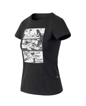 Helikon-Tex Women's T-Shirt Slim (Combat date) Black Schwarz