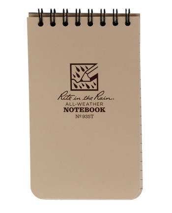 Rite in the Rain - Tactical Pocket Notebook 3 x 5“ Tan