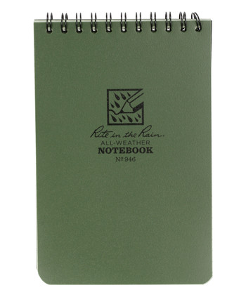 Rite in the Rain - Tactical Pocket Notebook 4 x 6 Green
