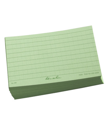 Rite in the Rain - Index Cards 3 x 5 Green