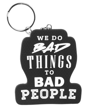 TACWRK - We do Bad Things to Bad People Key Holder Black