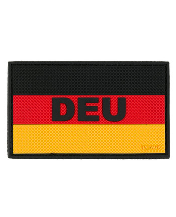 TACWRK - Deutschlandflagge DEU Patch Schwarz Rot Gold