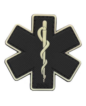 TACWRK - Paramedic Patch Black/GITD