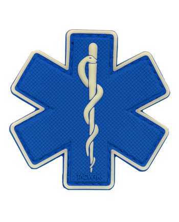 TACWRK - Paramedic Patch Blue/GITD