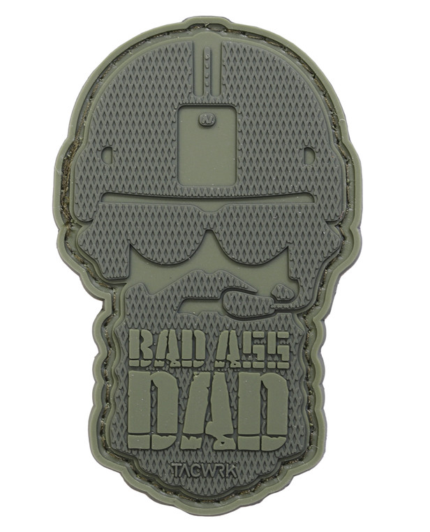 TACWRK Bad Ass Dad Patch Oliv