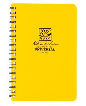 Rite in the Rain - Side-Spiral Notebook Universal Yellow