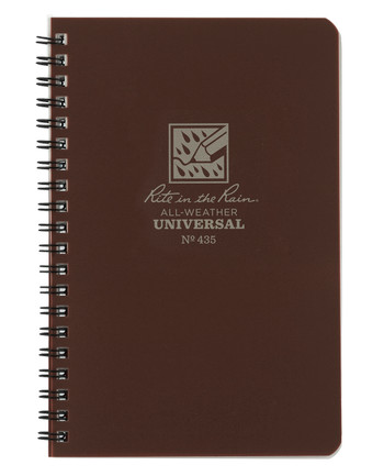 Rite in the Rain - Side-Spiral Notebook Universal Brown