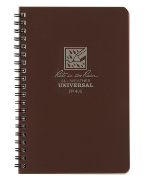 Rite in the Rain - Side-Spiral Notebook Universal Brown