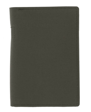 md-textil Document Case A6 w/ Zipper Stonegrey Olive