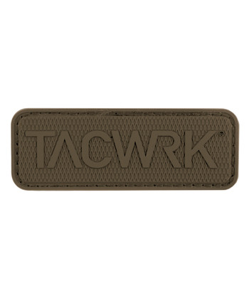 TACWRK - Square Rubber Patch Coyote Brown
