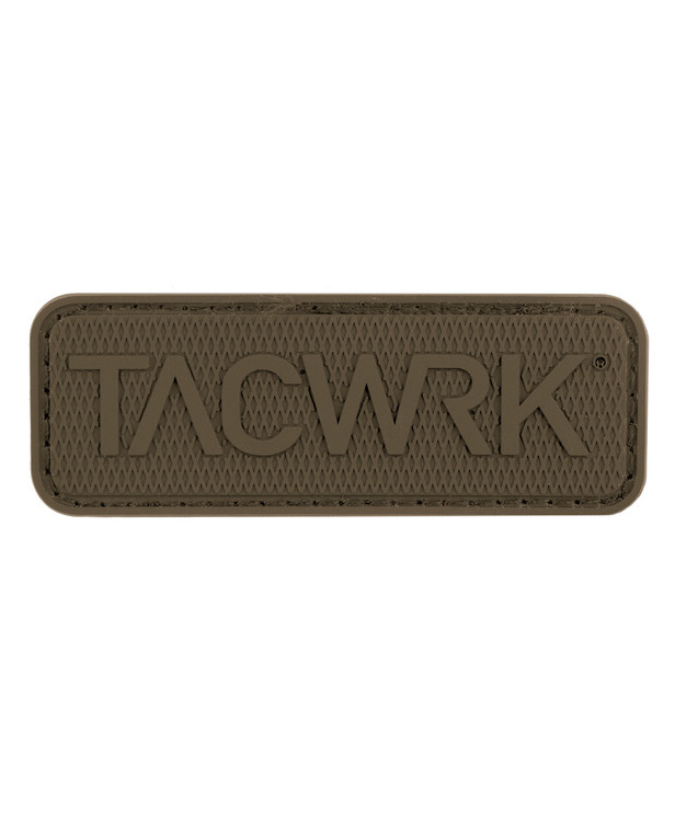 TACWRK Square Rubber Patch Coyote Brown