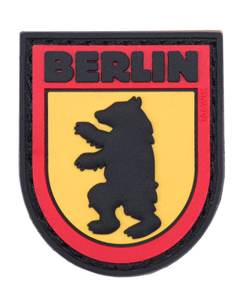 TACWRK - Berlin Bear Patch Black/Red/Yellow