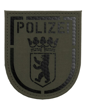 TACWRK - Polizei Berlin IR Patch Steingrau Oliv