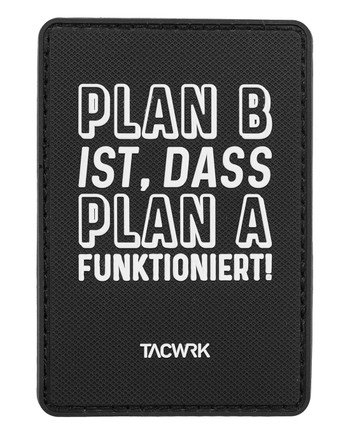 TACWRK - Plan B Rubberpatch Black Schwarz