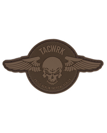TACWRK - Wings Patch Round Coyote