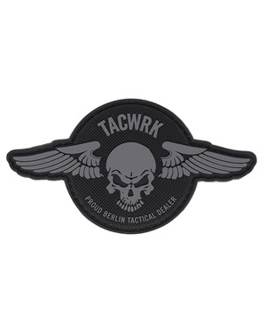 TACWRK - Wings Patch Rund Schwarz