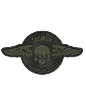TACWRK - Wings Patch Round Olive