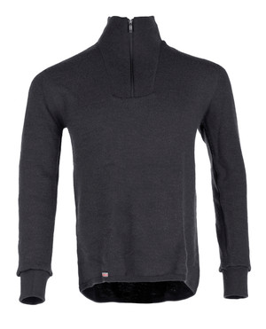 Woolpower Zip Turtleneck 400 Black