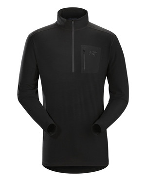 Arc'teryx LEAF Cold WX Zip Neck AR Men's (Wool) Black