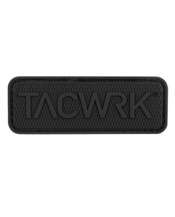 TACWRK - Square Rubber Patch Black Schwarz