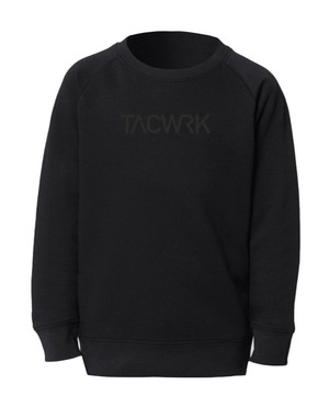 TACWRK Kids Sweatshirt Black on Black