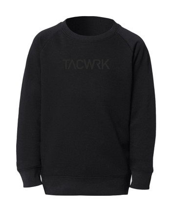 TACWRK - Kids Sweatshirt Black on Black