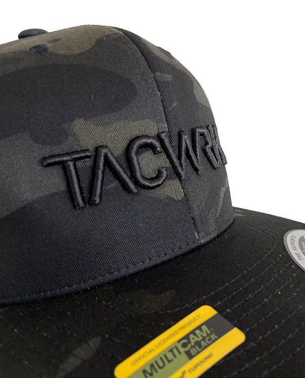 TACWRK 10 Years MultiCam Black Snapback Cap + Patch Se