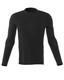 Merino Slim LS Shirt Black Schwarz