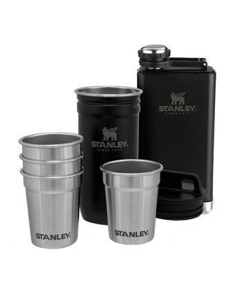 Stanley - Adventure Shot Glass & Flask Gift Set 236ml Matt Black