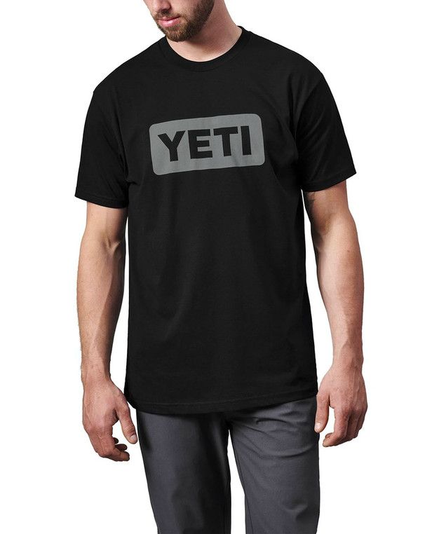 YETI Logo Badge C&S Short Sleeve Black/Grey