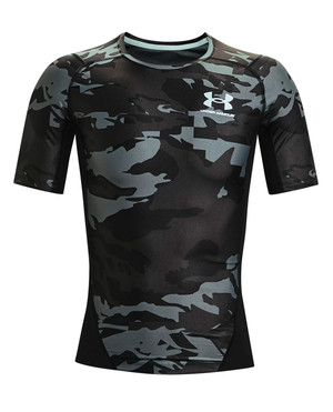 Under Armour - Iso-Chill Compression Printed SS Black Schwarz