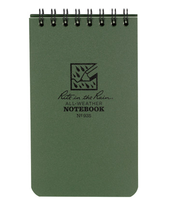 Rite in the Rain - Tactical Pocket Notebook 3 x 5“ Green