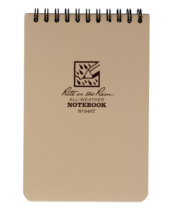 Rite in the Rain - Tactical Pocket Notebook 4 x 6 Tan