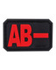 Blutgruppe PVC Patch AB- Rot