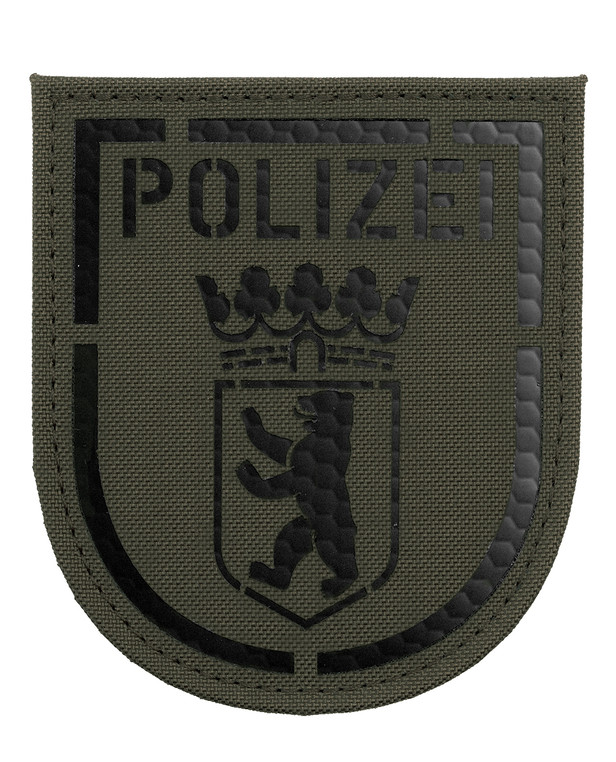 TACWRK Police Berlin IR Patch Stonegrey Olive - 0024-0017 - TACWRK