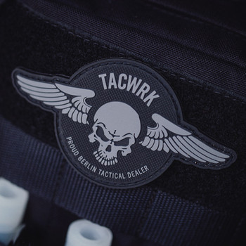TACWRK - Wings Patch Round Olive