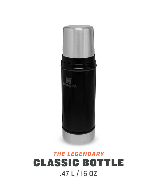 Stanley Classic Vacuum Bottle 0.47l Matt Schwarz