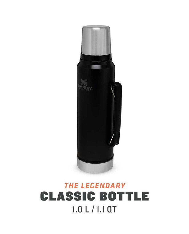 Stanley Classic Vacuum Bottle 1.0l Matt Schwarz